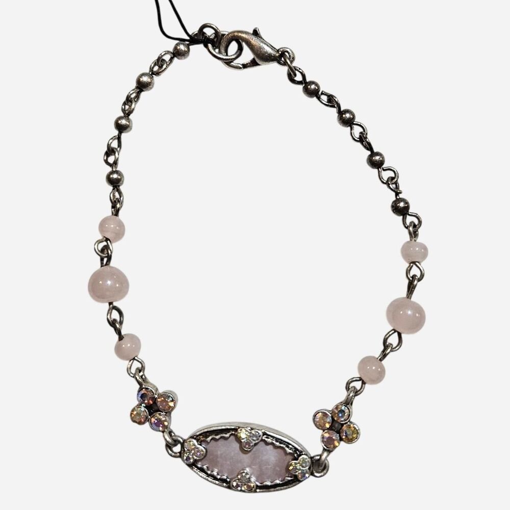 y2k coquette fairy pink dainty bracelet deadstock